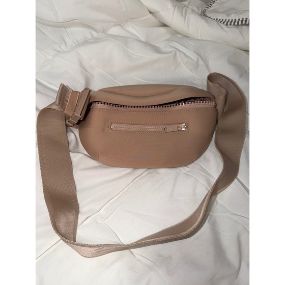 Dagne Dover Handbags - Dagne Dover Ace Fanny Pack Neoprene Belt Bag Tan Nude Crossbody Sporty Travel